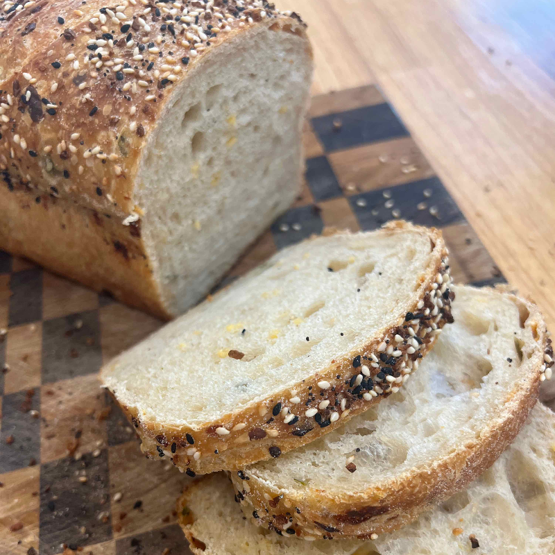 Everything Jalapeño Cheddar Sandwich Sourdough Loaf (800g) Main Image